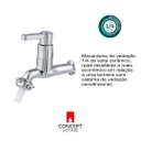 Ver imagem 2 de Torneira Jardim/tanque Abs Cromada Parede Concept Metais 01130