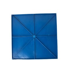 KIT 16 PÇS PISO TÁTIL DIRECIONAL PVC 25X25 ARGAMASSADO AZUL - 3