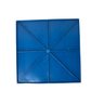 KIT 16 PÇS PISO TÁTIL DIRECIONAL PVC 25X25 ARGAMASSADO AZUL - 3