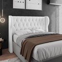 Ver imagem 3 de Cabeceira para Cama Box King 193 Cm Beatriz Corino Branco I02 - D'Rossi