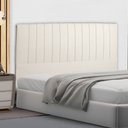 Ver imagem 1 de Cabeceira Cama Box Queen Namur 160 Cm Suede Bege Claro - MV Estofados Shop