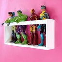 Ver imagem 2 de Quit 3 Estantes Para Organização De Brinquedos Criança Nicho Porta Bonecas Mdf 55cm