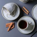 Ver imagem 4 de Conjunto 6 Xícaras de Chá com Pires Bio Vanilla 170ml Cerâmica Off White Porto Brasil Mesa Posta