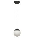 Ver imagem 1 de Pendente Jabuticaba Preto 1 Bola/globo de Vidro.:preto