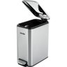 Lixeira com Pedal 5 Litros Inox Tampa Basculante Vonder - 2