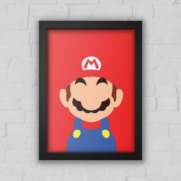 Conjunto quadros Super Mario A4