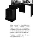Ver imagem 6 de Mesa Gamer com Extensor em L e 1 Gaveta Drx-9000 Preto/vermelho