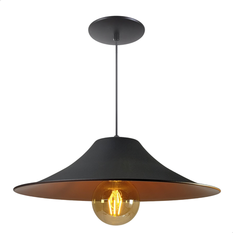 Chapeu Chines com Interior Cobre:preto Textura