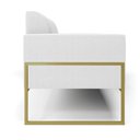 Ver imagem 6 de Sofá 2 Lugares Namoradeira Industrial Alta Dourado Marisa Bouclê D03 - D’Rossi