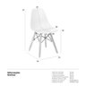 Kit 4 Cadeiras Infantil Eames Eiffel Junior Nude - 2