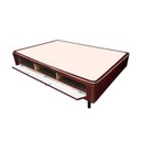 Ver imagem 1 de Cama Box Closet Viúva Poli Tecido Brown (128x188x27) - Castor