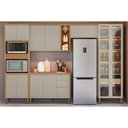 Ver imagem 1 de Cozinha Modulada Completa Allure 5 Peças (2aéreos+1balcão+1cristaleira+1paneleiro) Cp15 Jequitiba