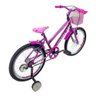 Bicicleta Infantil Aro 20 Feminina - Route Bike - Aro Aero - Cestinha - Rodinha Pink - 2
