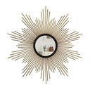 Ver imagem 1 de Espelho decorativo de parede redondo com moldura palitada Supernova Dourado