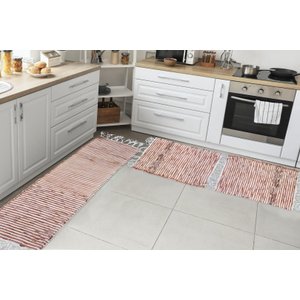 Jogo Mexicano Passadeira Cozinha Lavabo Kit 3 Pçs Modelos Tons Marrons