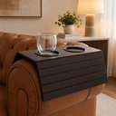 Ver imagem 2 de Esteira Porta Copo Sofá Bandeja de Braço Flexível de Madeira - Sallar Home