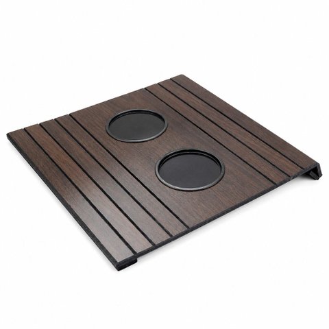 Esteira Porta Copo Sofá Bandeja de Braço Flexível de Madeira - Sallar Home