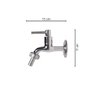 Torneira Curta para Jardim/área Externa Metal 1/4v Del Metais - 3