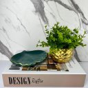 Ver imagem 3 de Kit decoração livro Design + vaso dourado + porta joia