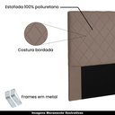 Ver imagem 4 de Cabeceira Decorativa Queen Size 1,60m Givenchy Caramelo
