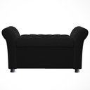 Ver imagem 2 de Recamier Bau Egeo 120x Suede Preto - Bandiera Decor