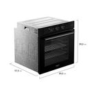 Ver imagem 3 de Forno de Embutir Elétrico Dako Supreme 80l Analógico Preto 220v