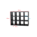 Ver imagem 2 de Nicho Toalheiro 12 Espaços Salão de Beleza, Barbeiro, Cabelo - Preto - Cód.812