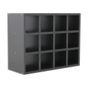 Ver imagem 5 de Nicho Toalheiro 12 Espaços Salão de Beleza, Barbeiro, Cabelo - Preto - Cód.812