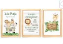 Ver imagem 1 de 3 Quadros Decorativos Safari Baby Aquarela com Moldura:pinus