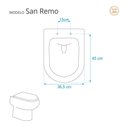 Ver imagem 3 de Assento Sanitário Soft Close San Remo Preto para Vaso Hervy