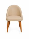 Ver imagem 5 de Kit 8 Cadeiras Lua Estofada Moderna Sala de Jantar Suede Bege