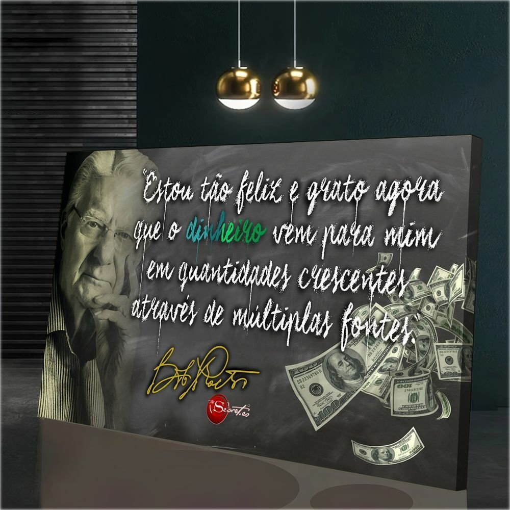 Quadro Decorativo Em Tela 30 X 30Cm Frase Se Não Puder - Arte