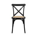 Ver imagem 3 de Conjunto Mesa Redonda Eames Black 90cm + 4 Cadeiras Paris Rattan Sala Cozinha Jantar La Mobilia