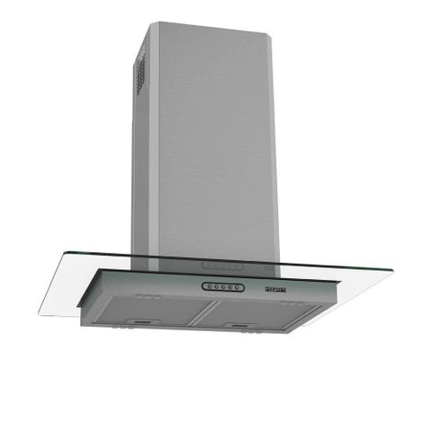 Coifa de Ilha Vidro Reto Inox 4 e 5 Bocas 75cm Fogatti 220v