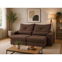 Ver imagem 1 de Sofa Veneza 2.50 Nobly Veludo Marrom