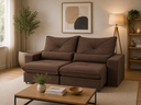 Ver imagem 1 de Sofa Veneza 2.50 Nobly Veludo Marrom