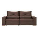 Ver imagem 3 de Sofa Veneza 2.50 Nobly Veludo Marrom