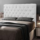 Ver imagem 6 de Cabeceira Cama Box Casal Queen Size Lylla 160cm Capitonê com Frame Sintético Branco - Desk Design