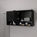 Ver mais imagens de Armário Balcão Multiuso 4 Portas Cozinha Lavanderia Branco ClickForte Armário Multiuso Preto