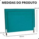 Ver imagem 6 de Cabeceira de Cama Box Estofada 160 Cm Queen Viviane Suede
