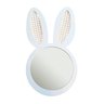 Espelho Decorativo Infantil 43x44cm Branco Lebre - 1