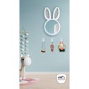 Ver imagem 2 de Espelho Decorativo Infantil 43x44cm Branco Lebre