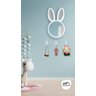 Espelho Decorativo Infantil 43x44cm Branco Lebre - 2