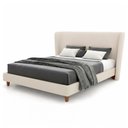 Ver imagem 4 de Cama Japonesa com Cabeceira Corea Casal Courino Off White - Sallar Home