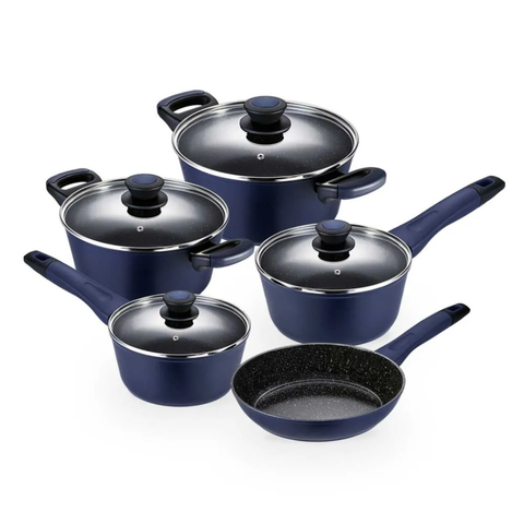 Jogo de Panelas para Indução 5 Peças Everyday Azul