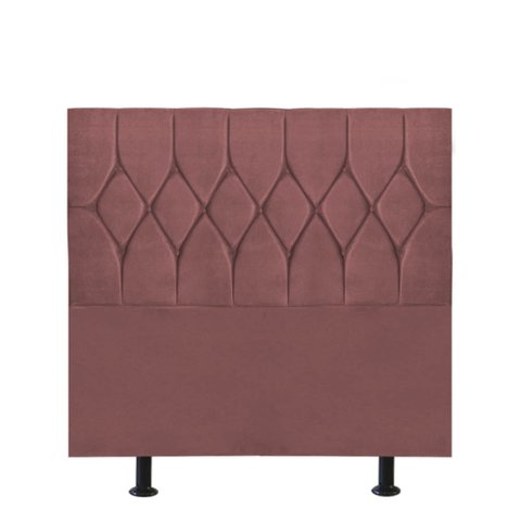 Cabeceira Estofada Istambul Capitonê 100cm Solteiro Box Quarto Suede Rose Gold - Gat Magazine