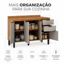 Ver imagem 4 de Balcão Firenze – 3 Portas/2 Gavetas – 120cm