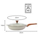 Ver imagem 4 de Frigideira Antiaderente Cerâmico Temperatti Bianco Cmtv 32cm Javali 2139jav