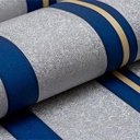 Ver mais imagens de Papel de Parede Listrado Metalizado - Pp374-1 Rolo de 5m2