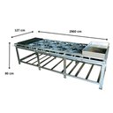 Ver imagem 4 de Fogão Industrial de Centro 8 Bocas Duplas Cefaz Linha Gold Inox 430 Baixa Pressão com Chapa e